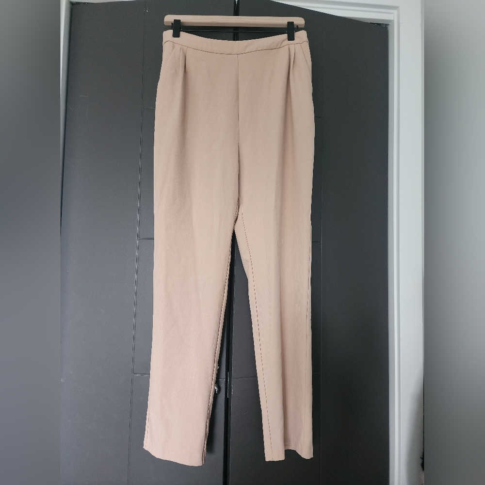 Lulus High Waisted Tan Trousers Size M